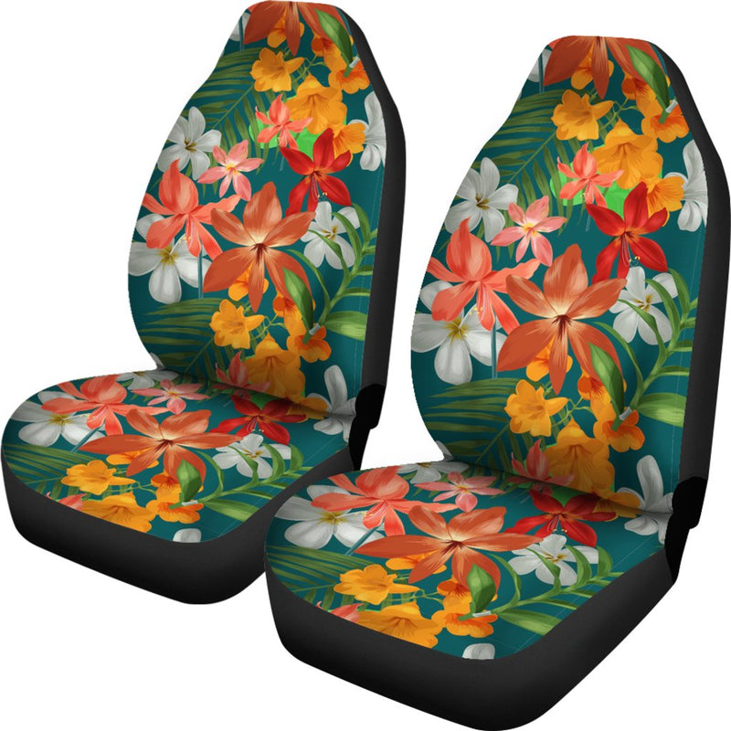 Amaryllis Pattern Print Design AL06 Universal Fit Car Seat Covers