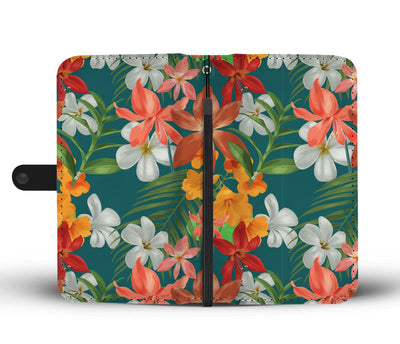 Amaryllis Pattern Print Design AL06 Wallet Phone Case