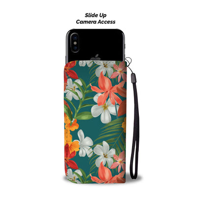 Amaryllis Pattern Print Design AL06 Wallet Phone Case