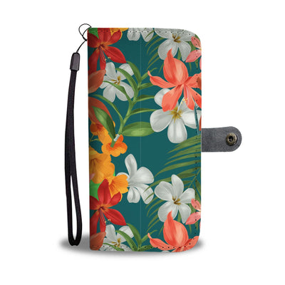 Amaryllis Pattern Print Design AL06 Wallet Phone Case