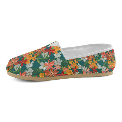 Amaryllis Pattern Print Design AL06 Women Casual Shoes-JorJune.com