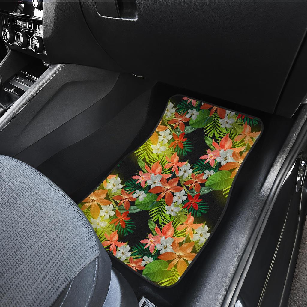Amaryllis Pattern Print Design AL07 Car Floor Mats-JorJune