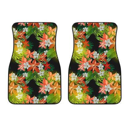 Amaryllis Pattern Print Design AL07 Car Floor Mats-JorJune