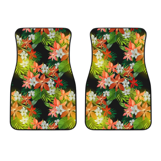Amaryllis Pattern Print Design AL07 Car Floor Mats-JorJune