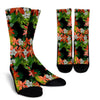 Amaryllis Pattern Print Design AL07 Crew Crew Socks-JORJUNE.COM