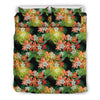 Amaryllis Pattern Print Design AL07 Duvet Cover Bedding Set-JORJUNE.COM