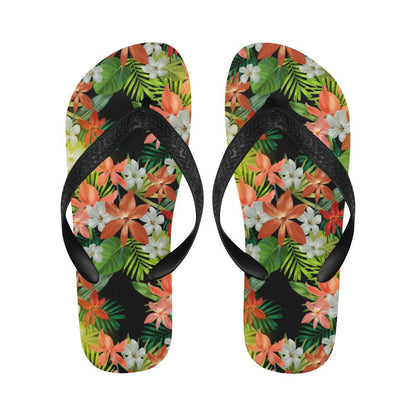 Amaryllis Pattern Print Design AL07 Flip Flops-JorJune