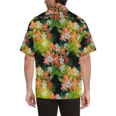 Amaryllis Pattern Print Design AL07 Men Hawaiian Shirt-JorJune
