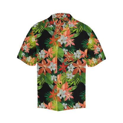 Amaryllis Pattern Print Design AL07 Men Hawaiian Shirt-JorJune