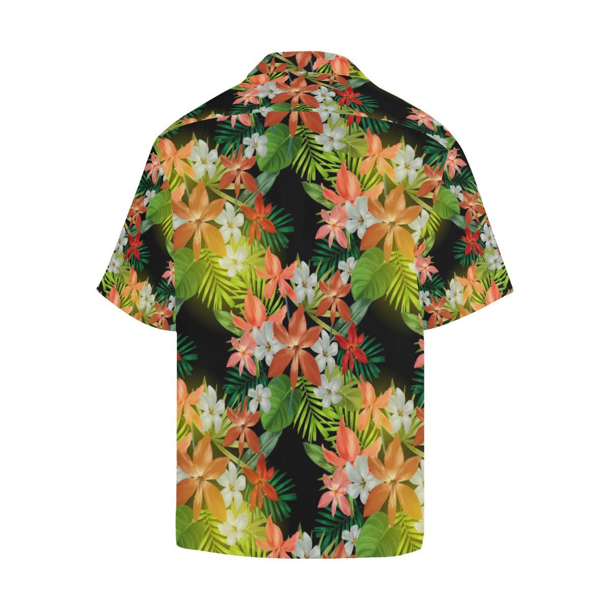 Amaryllis Pattern Print Design AL07 Men Hawaiian Shirt-JorJune