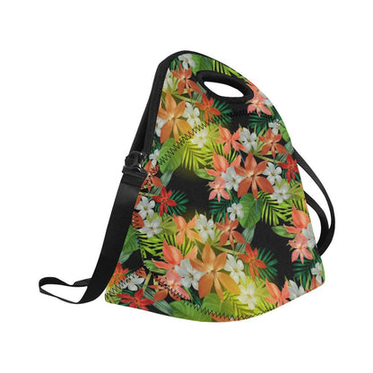Amaryllis Pattern Print Design AL07 Neoprene Lunch Bag-JorJune