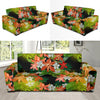 Amaryllis Pattern Print Design AL07 Sofa Slipcover-JORJUNE.COM