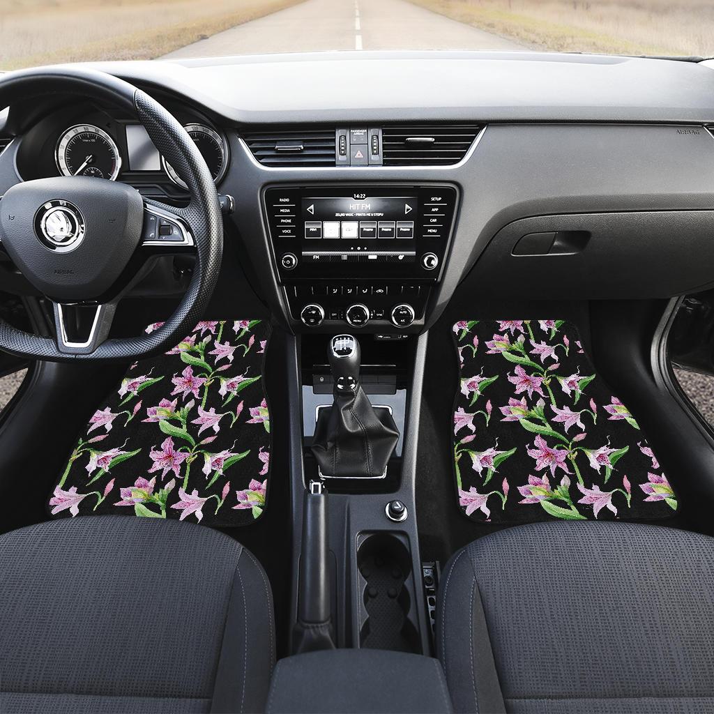 Amaryllis Pattern Print Design AL08 Car Floor Mats-JorJune