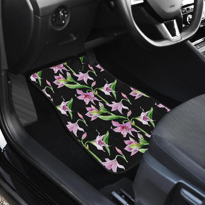 Amaryllis Pattern Print Design AL08 Car Floor Mats-JorJune