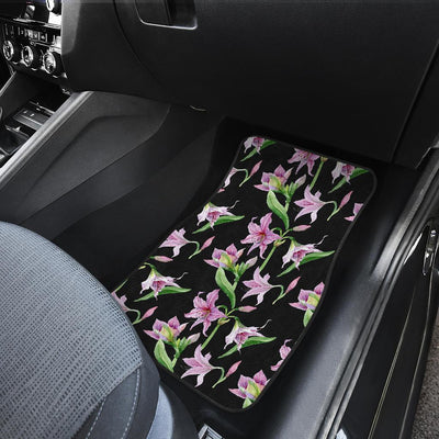 Amaryllis Pattern Print Design AL08 Car Floor Mats-JorJune