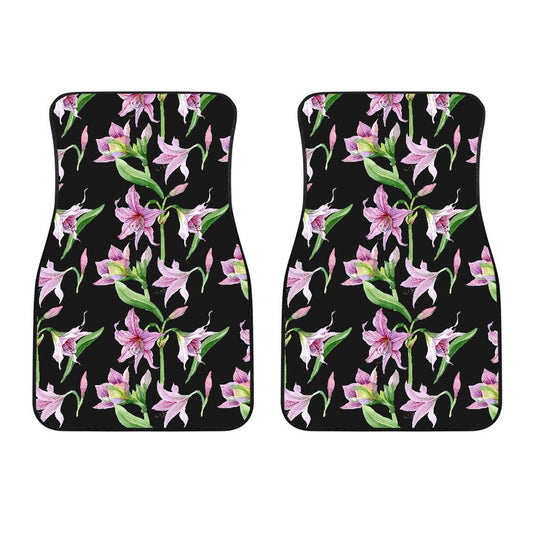 Amaryllis Pattern Print Design AL08 Car Floor Mats-JorJune