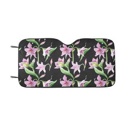Amaryllis Pattern Print Design AL08 Car Sun Shade-JorJune