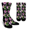 Amaryllis Pattern Print Design AL08 Crew Crew Socks-JORJUNE.COM