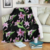 Amaryllis Pattern Print Design AL08 Fleece Blankete