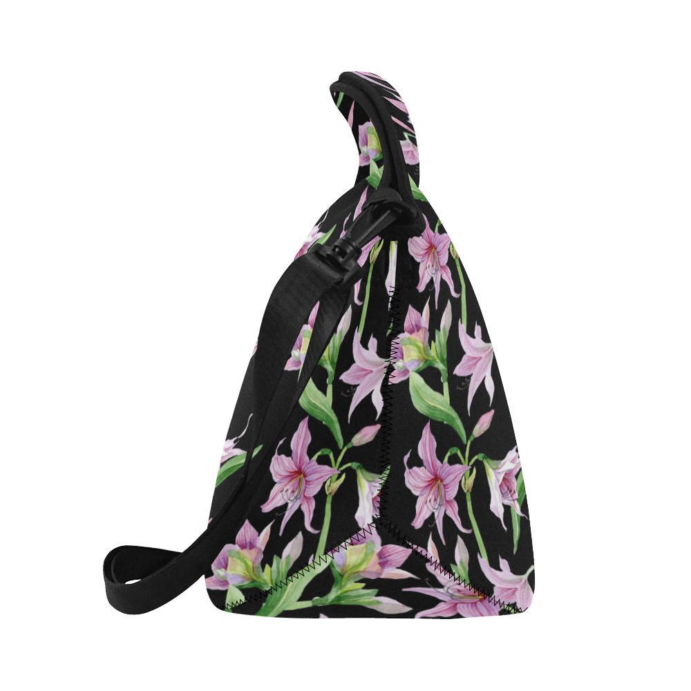 Amaryllis Pattern Print Design AL08 Neoprene Lunch Bag-JorJune