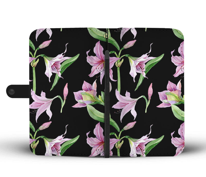 Amaryllis Pattern Print Design AL08 Wallet Phone Case