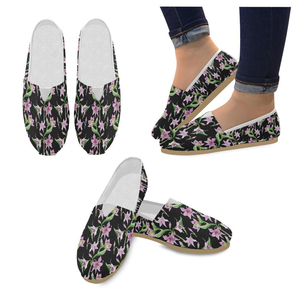 Amaryllis Pattern Print Design AL08 Women Casual Shoes-JorJune.com