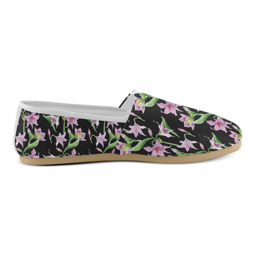 Amaryllis Pattern Print Design AL08 Women Casual Shoes-JorJune.com