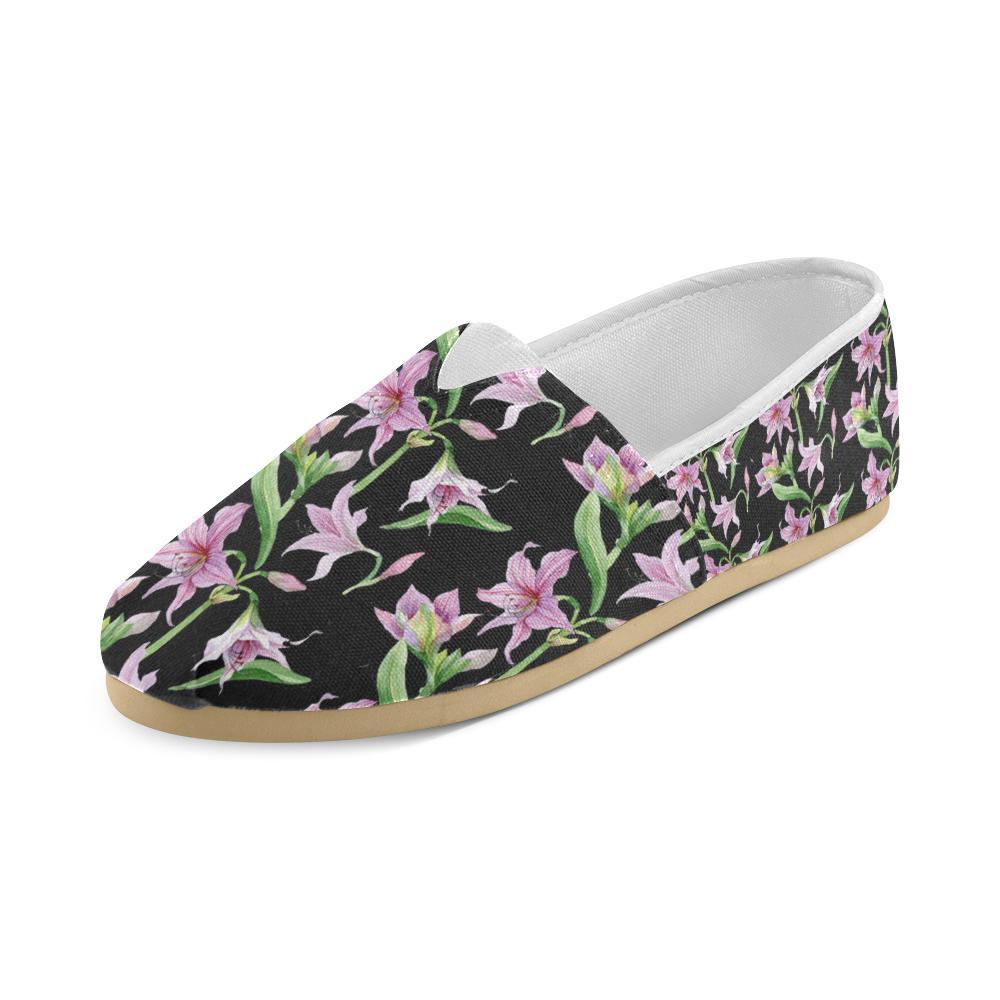 Amaryllis Pattern Print Design AL08 Women Casual Shoes-JorJune.com