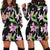 Amaryllis Pattern Print Design AL08 Women Hoodie Dress
