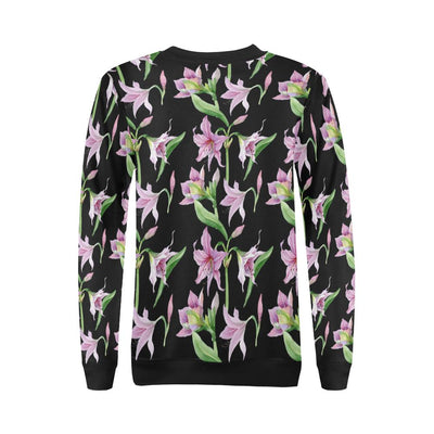 Amaryllis Pattern Print Design AL08 Women Long Sleeve Sweatshirt-JorJune