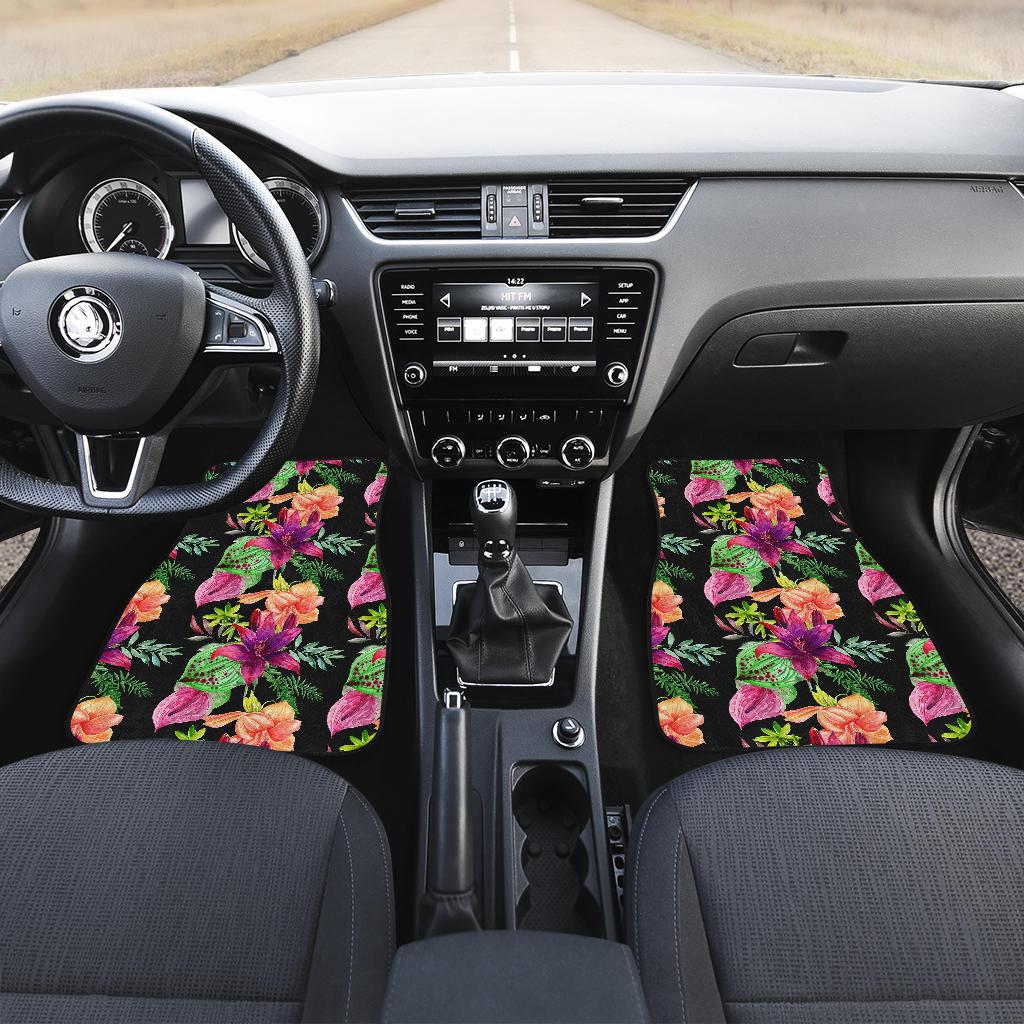 Amaryllis Pattern Print Design AL09 Car Floor Mats-JorJune