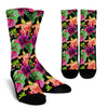 Amaryllis Pattern Print Design AL09 Crew Crew Socks-JORJUNE.COM