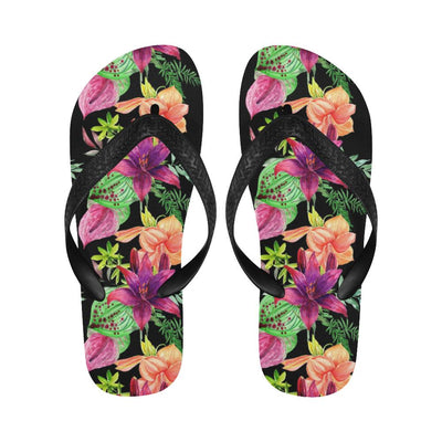 Amaryllis Pattern Print Design AL09 Flip Flops-JorJune