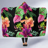 Amaryllis Pattern Print Design AL09 Hooded Blanket-JORJUNE.COM