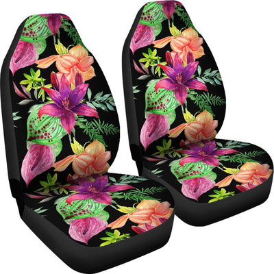 Amaryllis Pattern Print Design AL09 Universal Fit Car Seat Covers