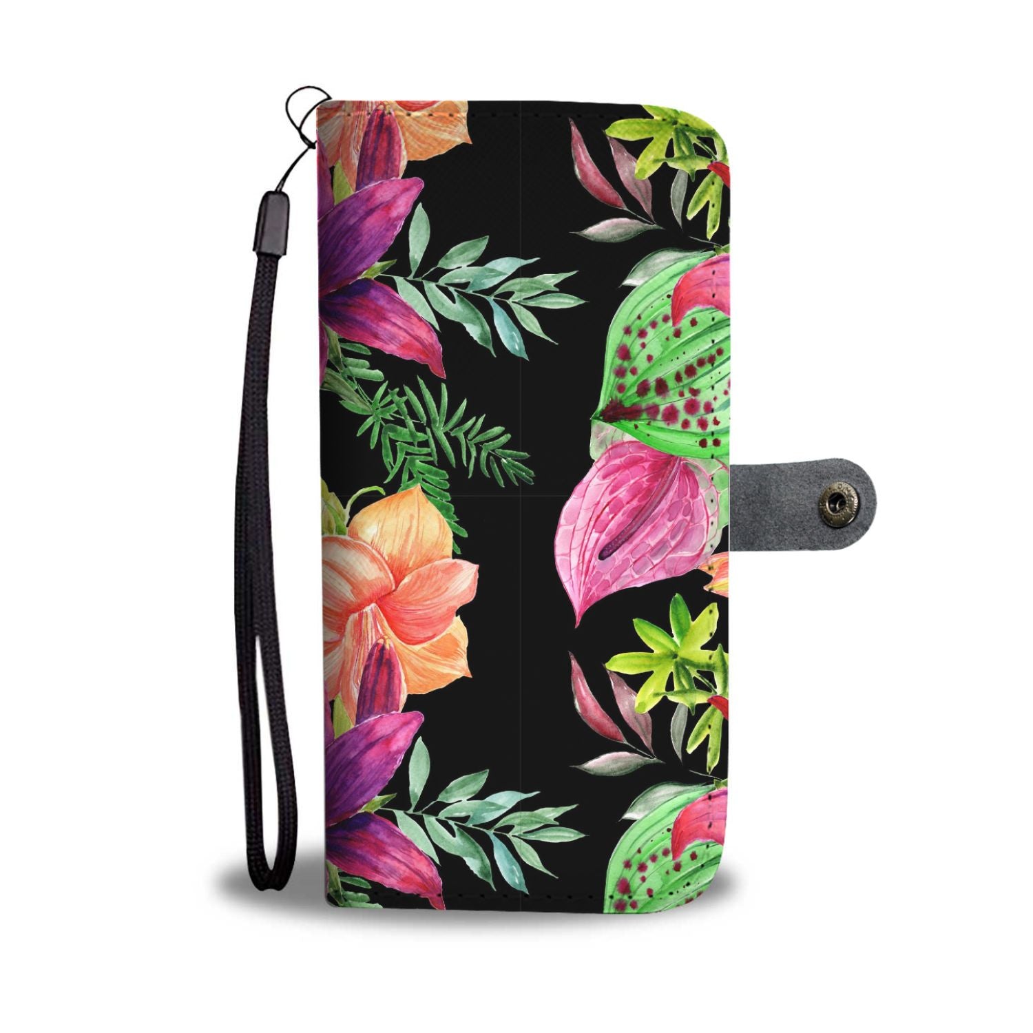 Amaryllis Pattern Print Design AL09 Wallet Phone Case