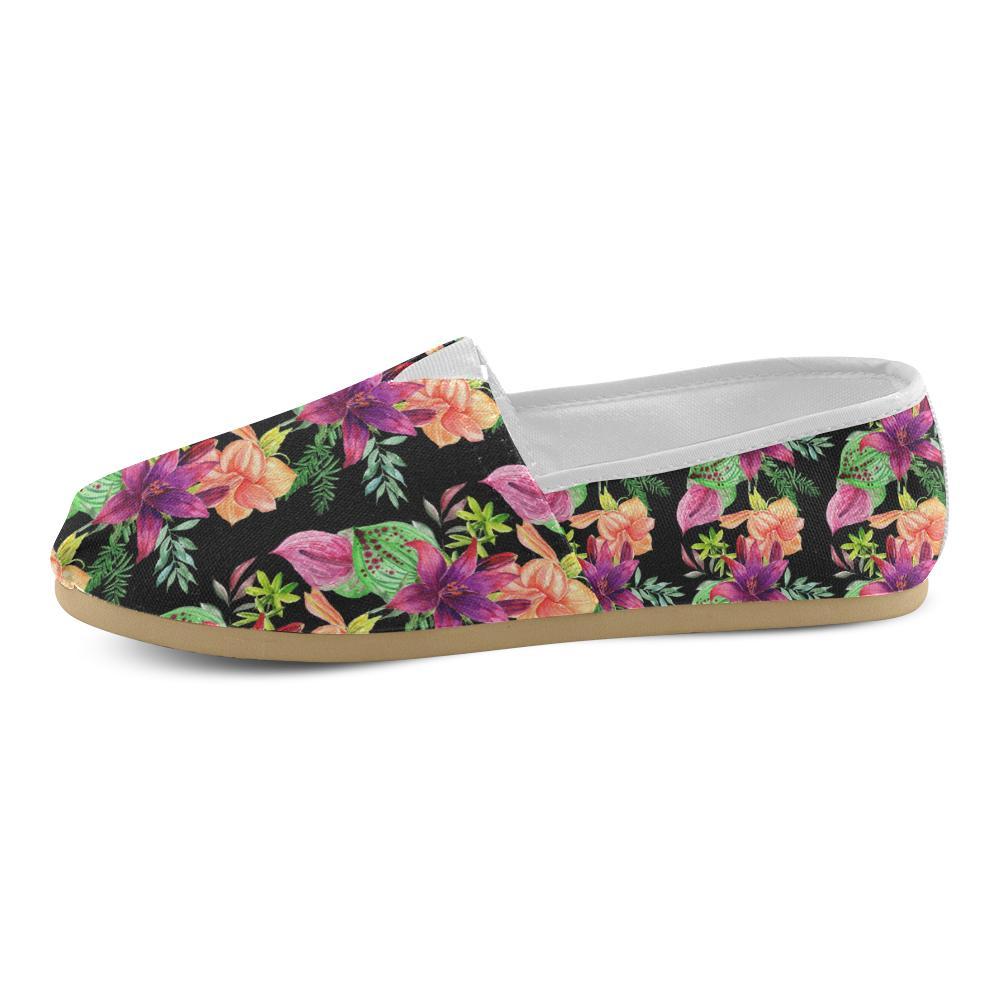 Amaryllis Pattern Print Design AL09 Women Casual Shoes-JorJune.com