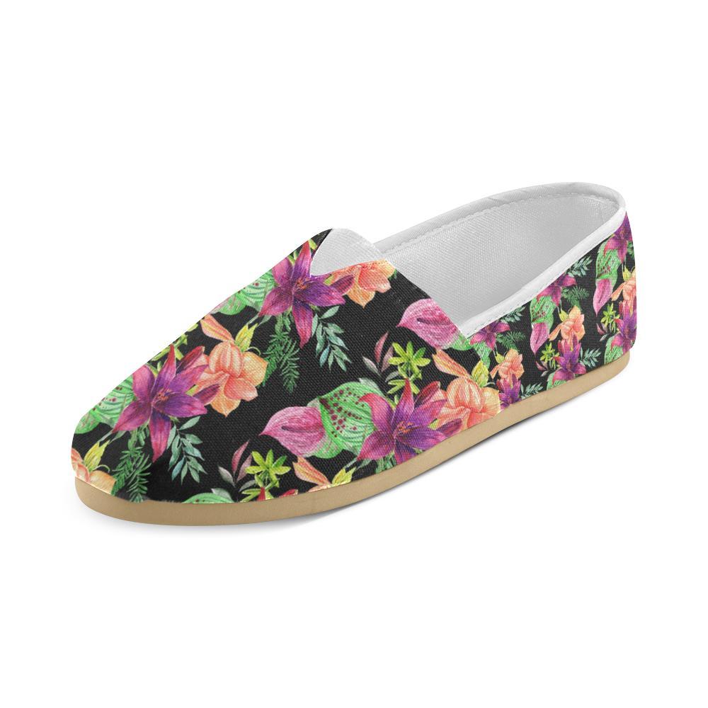 Amaryllis Pattern Print Design AL09 Women Casual Shoes-JorJune.com
