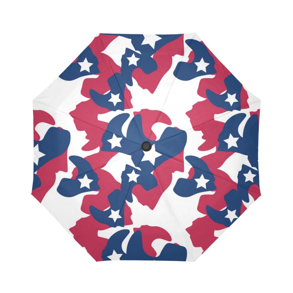 American flag Camo Print Automatic Foldable Umbrella