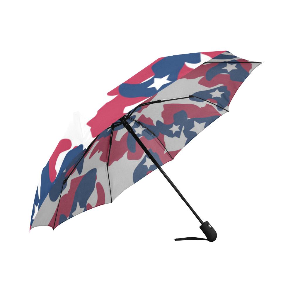 American flag Camo Print Automatic Foldable Umbrella