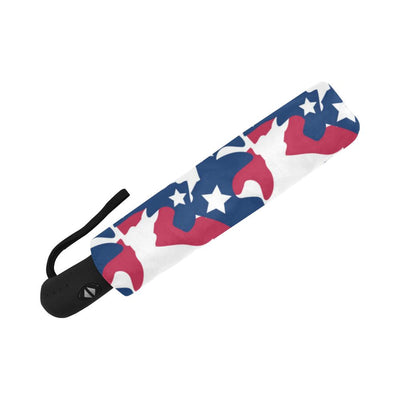 American flag Camo Print Automatic Foldable Umbrella