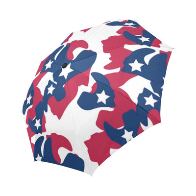 American flag Camo Print Automatic Foldable Umbrella