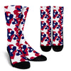 American flag Camo Camouflage Print Crew Socks