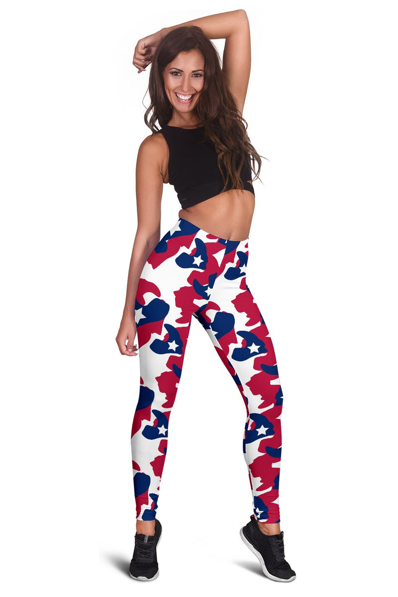 American flag Camo Print Women Leggings