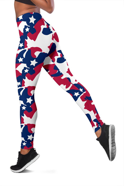 American flag Camo Print Women Leggings
