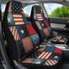 American Flag Patchwork Design Universal Fit Car Seat Covers