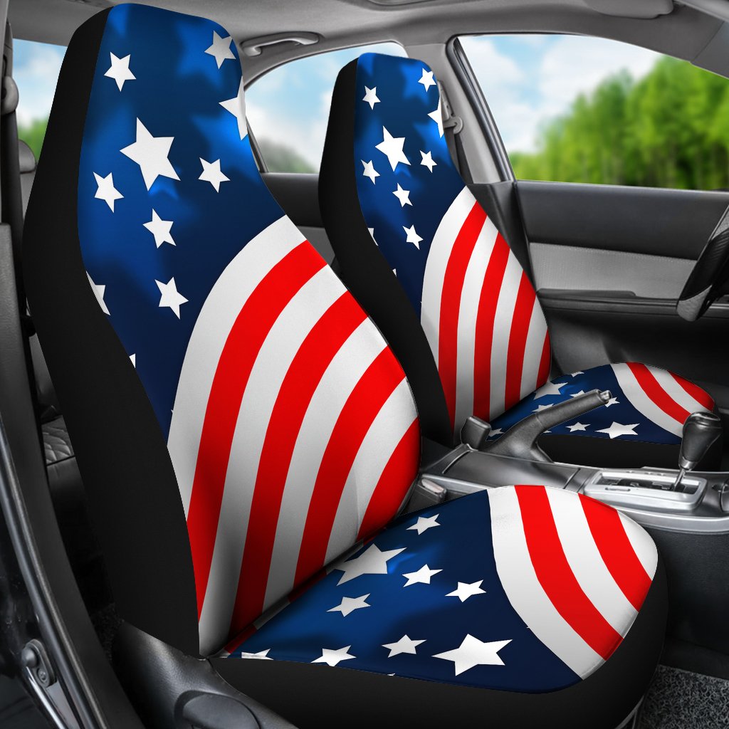 American Flag Style Universal Fit Car Seat Covers