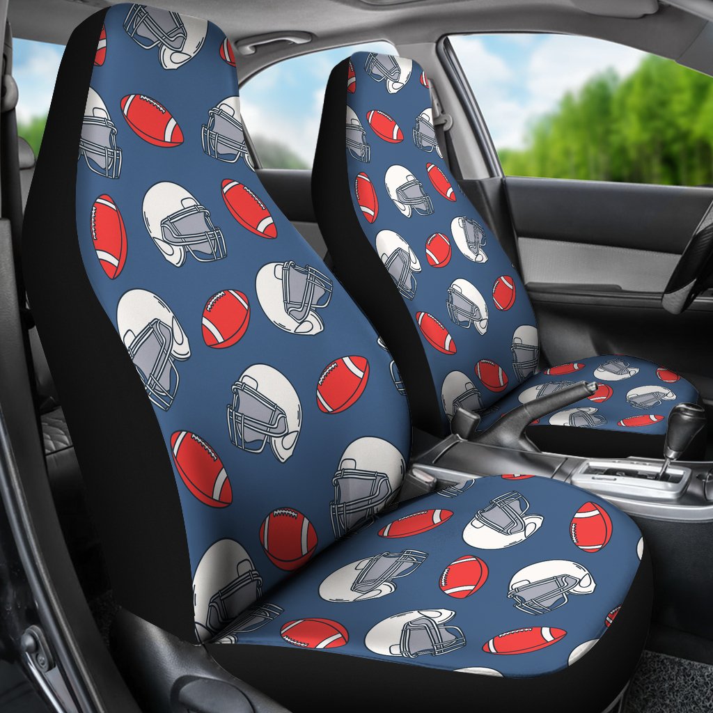 American Football Helmet Design Pattern Universal Fit Car Seat Covers