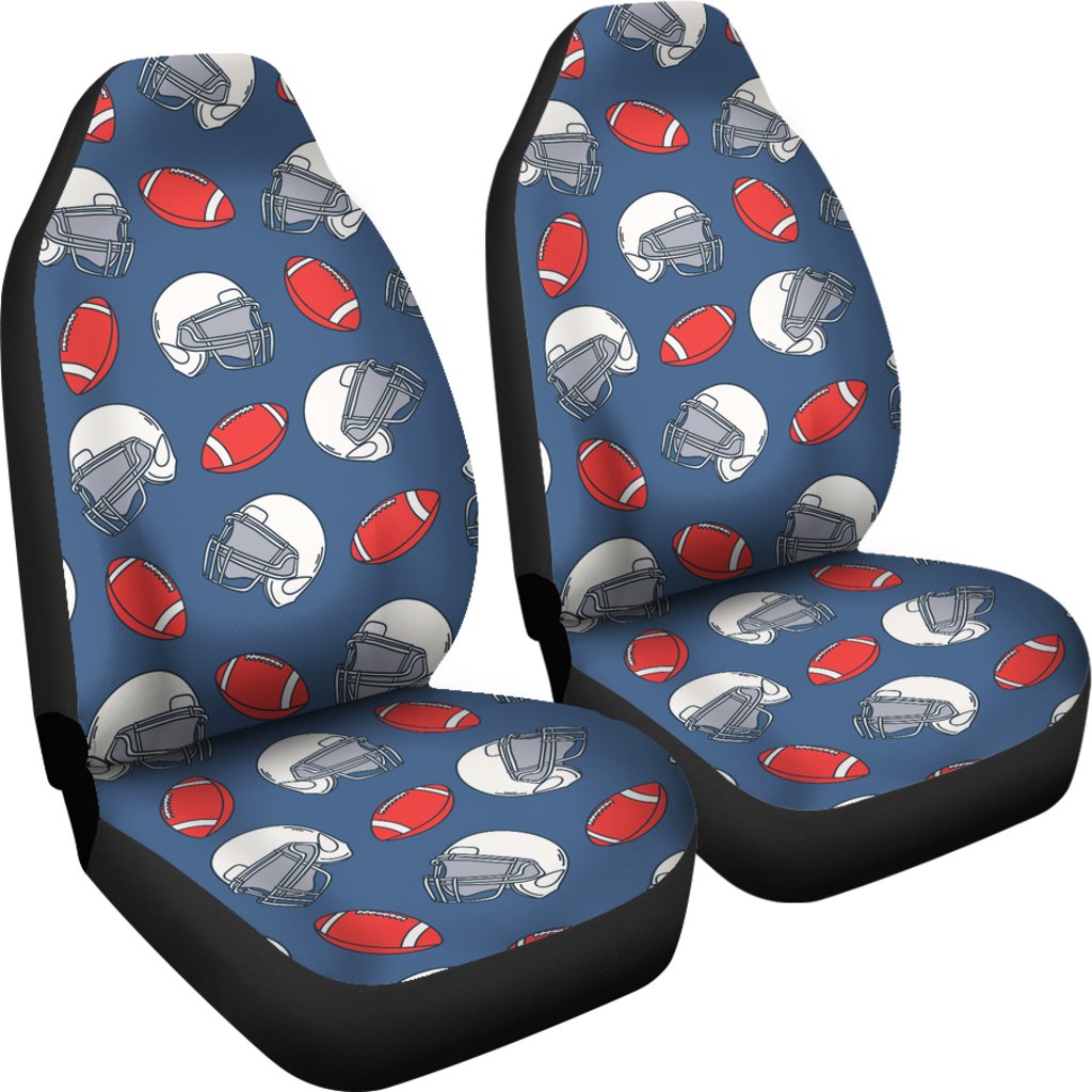 American Football Helmet Design Pattern Universal Fit Car Seat Covers