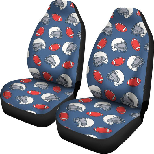 American Football Helmet Design Pattern Universal Fit Car Seat Covers